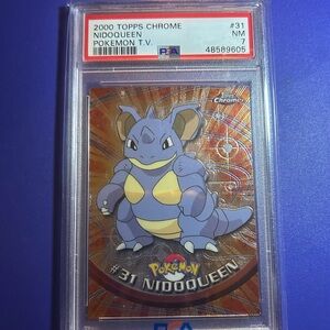 2000 Topps Chrome Nidoqueen Card